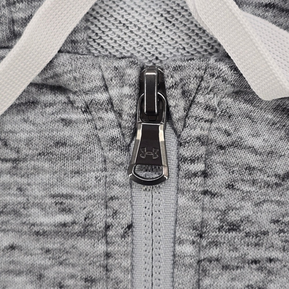 Under Armour Men Heather Gray Full Zip Hoodie‎ Sweatshirt Size S Small - Picture 11 of 11